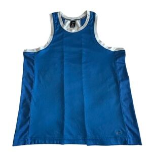 Pro Player Man's XL Blue and White Wicking Pullover Athletic Sporty Tank Top